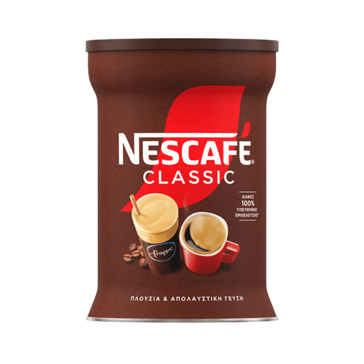 Nescafé Frappé Classic (200g) von Nestlè Hellas bei Araxxon  - Hochwertiges griechisches Produkt.   Nescafé Frappé Classic (200g) από Nestlè Hellas στο Araxxon  - Αυθεντικό ελληνικό προϊόν.